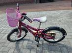 Kinderfiets meisje 16" inclusief mandje en zijwieltjes, Fietsen en Brommers, Fietsen | Kinderfietsjes, Ophalen, Zijwieltjes, 16 tot 20 inch