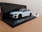 Audi RS6 Avant 2019 Gletscher Weiss Metallic Minichamps 1:43, Minichamps, Auto, Nieuw, Ophalen of Verzenden
