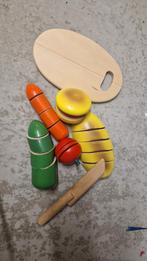 Houten Speelgoed Eten Set, Ophalen of Verzenden, Gebruikt, Knutselen