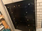 Zwarte IKEA Hemnes kast met 6 lades, Ophalen, Overige materialen, Gebruikt, 100 tot 150 cm