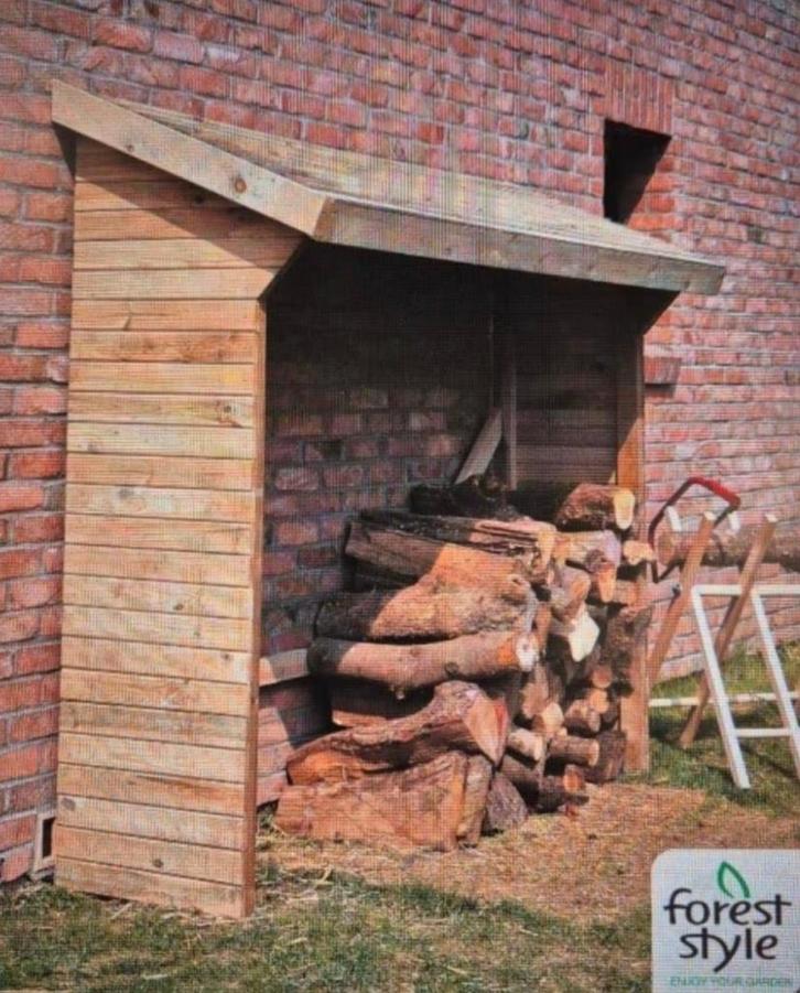 Haardhoutopslag memphis, Tuin en Terras, Bergingen en Tuinkasten, Nieuw, Overige typen, Hout, Ophalen