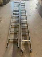 Dirks ladder 2x11 aluminium, Ophalen, Zo goed als nieuw, 4 meter of meer