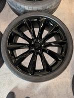 22 INCH TESLA MODEL X ONYX VELGEN + BANDEN, Auto-onderdelen, Banden en Velgen, Gebruikt, 265 mm, Banden en Velgen, Overige maten