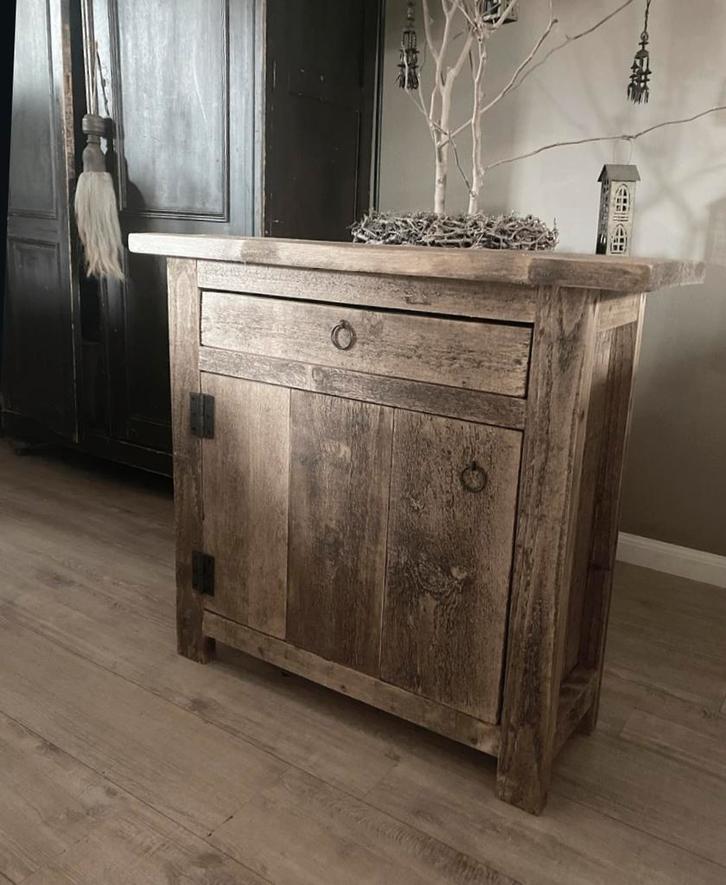 ~Stoer Sober Landelijk Houten Wandkast/Wandmeubel~, Huis en Inrichting, Woonaccessoires | Overige, Zo goed als nieuw, Ophalen of Verzenden