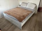 Ikea Brimnes bed 140x200, Ophalen, Gebruikt, Wit, Tweepersoons