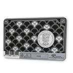 Zilveren eerste type ½ Gulden Wilhelmina in DELUXE coincard, Ophalen of Verzenden, Koningin Wilhelmina, ½ gulden