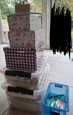 Mega veel borduurgaren, patronen, borduurstof, ...., Hobby en Vrije tijd, Ophalen of Verzenden, Gebruikt, Handborduren, Overige typen