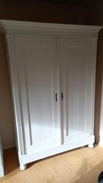 Mooie vintage massief grenen kledingkast, Ophalen, Gebruikt, 100 tot 150 cm, Met hangruimte