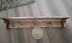 Houten steigerhouten wandplank met haken, Antiek en Kunst, Ophalen of Verzenden