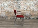 Ahrend Buisframe Sledestoel rood bij TheReSales, Huis en Inrichting, Metaal, Ophalen of Verzenden, Zo goed als nieuw, Vijf, Zes of meer stoelen