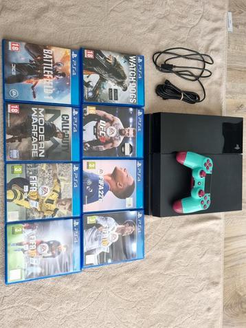 Playstation 4 TE KOOP! Met 8 games voor 180€