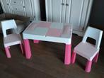 Speeltafel met 2 stoeltjes, Kinderen en Baby's, Kinderkamer | Tafels en Stoelen, Ophalen, Gebruikt, Tafel(s) en Stoel(en)