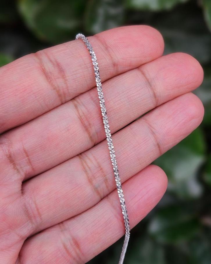 Gerhodineerde Zilveren Armband Kirameki, Sieraden, Tassen en Uiterlijk, Armbanden, Nieuw, Zilver, Zilver, Verzenden