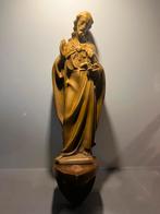 Oude heilige hart van Jesus figur met console voor aan muur!, Antiek en Kunst, Antiek | Religie, Ophalen of Verzenden