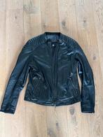 Goosecraft Leren Jas Biker Model - Maat L, Kleding | Heren, Jassen | Zomer, Ophalen of Verzenden, Gedragen, Maat 52/54 (L), Zwart