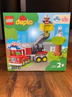 Lego Duplo brandweerauto 10969, Kinderen en Baby's, Speelgoed | Duplo en Lego, Ophalen of Verzenden, Zo goed als nieuw, Complete set