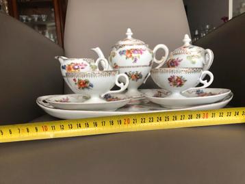 Antiek Tête-à-tête Servies Wille & Co beschikbaar voor biedingen