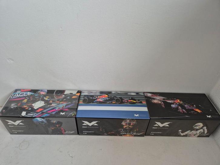 Max verstappen 1:18 rb19 2023 special livery USA  ongeopend!, Hobby en Vrije tijd, Modelauto's | 1:18, Nieuw, Auto, MiniChamps