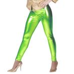 Legging groen lamee, Maat 38/40 (M), Carnaval, Nieuw, Ophalen of Verzenden