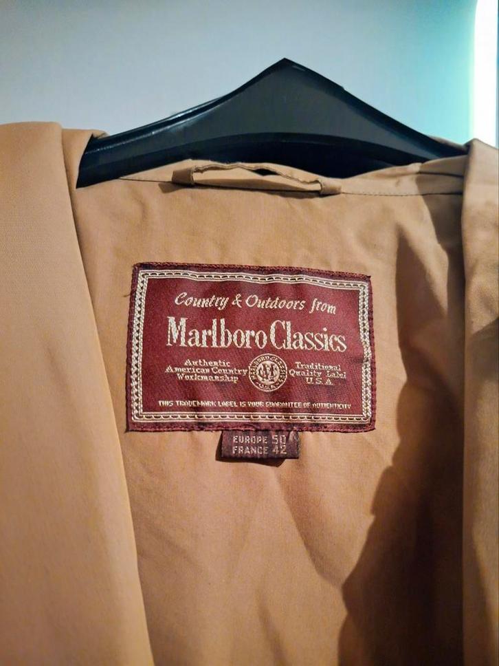 Marlboro Classics Jas, Kleding | Heren, Jassen | Zomer, Zo goed als nieuw, Maat 52/54 (L), Beige, Ophalen of Verzenden