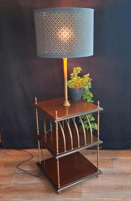 Unieke bijzettafel met Lamp, Antiek en Kunst, Antiek | Meubels | Tafels, Ophalen