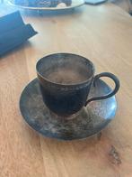 Antieke Zilveren Kop & Schotel (1923)350g, Ophalen