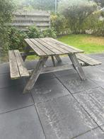 Gratis af te halen picknickbank, Tuin en Terras, Picknicktafels, Ophalen, Gebruikt, Inklapbaar, Rechthoekig