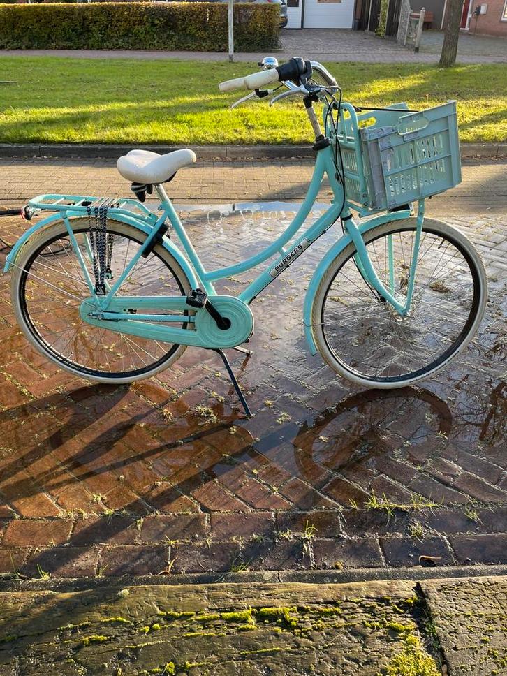 Licht blauwe Transporterfiets, Fietsen en Brommers, Fietsen | Dames | Damesfietsen, Gebruikt, Overige merken, Versnellingen, 50 tot 53 cm
