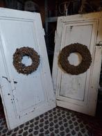 brocante franse luikjes met krans, Ophalen