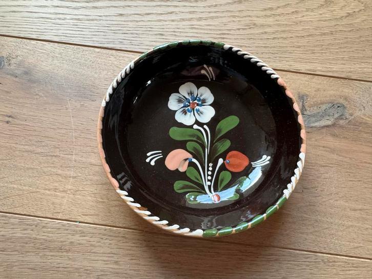 Vintage Sarospatak Hongarije Aardewerk Schaal, Antiek en Kunst, Antiek | Keramiek en Aardewerk, Ophalen of Verzenden