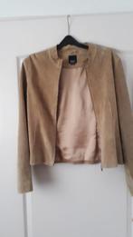 suede jasje, Beige, Ophalen of Verzenden, Zo goed als nieuw, Jasje