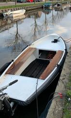 Stalen sloep 4,5m met elektrische motor + ligplaats Amsterda, Watersport en Boten, Ophalen, Gebruikt, Elektrisch, Tot 10 pk