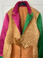 Carnavalsjas slipjas goud groen rose, Ophalen of Verzenden, Gedragen, Maat 38/40 (M), Carnaval