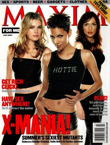 Maxim Magazine - July 2000 - Halle Berry - Famke Janssen beschikbaar voor biedingen
