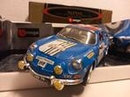 Renault Alpine A110 blauw 1971 Bburago 1:18 KRD, Hobby en Vrije tijd, Modelauto's | 1:18, Ophalen of Verzenden, Zo goed als nieuw