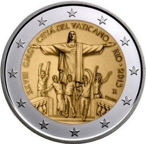 Vaticaan 2 euro Wereldjongerendag 2013 in mooie blister, Postzegels en Munten, Munten | Europa | Euromunten, Setje, 2 euro, Vaticaanstad