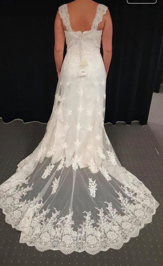 Trouwjurk, Kleding | Dames, Trouwkleding en Trouwaccessoires, Zo goed als nieuw, Trouwjurk, Wit, Ophalen of Verzenden