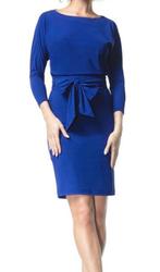 Paars blauw jurk ladress la dress Carla mt xl, Overige kleuren, Verzenden, Maat 46/48 (XL) of groter, Zo goed als nieuw