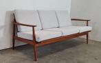 Deens design teak bankje, Ophalen, Onbekend, Tweepersoons, 75 tot 100 cm