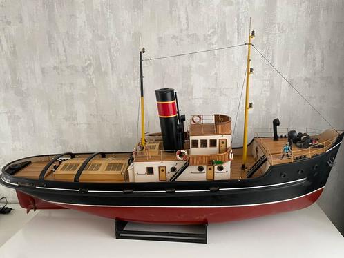 Unieke modelbouw sleepboot, Hobby en Vrije tijd, Modelbouw | Boten en Schepen, Gebruikt, Ophalen