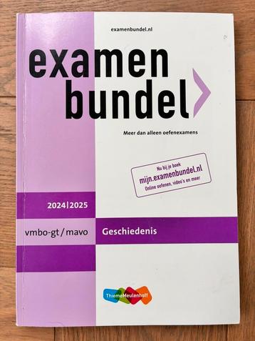 Examenbundel VMBO GT TL Geschiedenis 2024-2025 beschikbaar voor biedingen