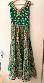 Indiase jurk / Anarkali, Ophalen of Verzenden, Zo goed als nieuw, Maat 34 (XS) of kleiner, Groen