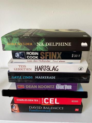 Verschillende thrillers (te koop of te ruil) beschikbaar voor biedingen