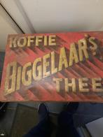 2 blikken bakken koffie Biggelaar's ca 1910 Roosendaal, Verzamelen, Ophalen, Gebruikt, Koffie, Overige merken
