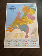 Landkaart Nederland, Boeken, Atlassen en Landkaarten, Nederland, Ophalen of Verzenden, Zo goed als nieuw, Landkaart