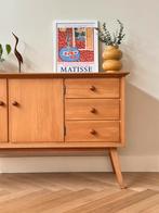 Vintage dressoir kast licht hout jaren 50/60 lades, Huis en Inrichting, Kasten | Dressoirs, Ophalen, Gebruikt, 100 tot 150 cm