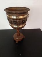 houten plantenbak bloempot ( 500698), Tuin en Terras, Overige materialen, Rond, Ophalen of Verzenden, Minder dan 40 cm