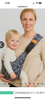 Heupdrager ergonomisch verstelbaar blauwmet creme, Kinderen en Baby's, Babydragers en Draagdoeken, Overige merken, Zij, Ophalen of Verzenden