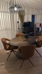 Eetkamer stoelen 4 stuks, Huis en Inrichting, Stoelen, Ophalen, Overige kleuren, Zo goed als nieuw, Metaal