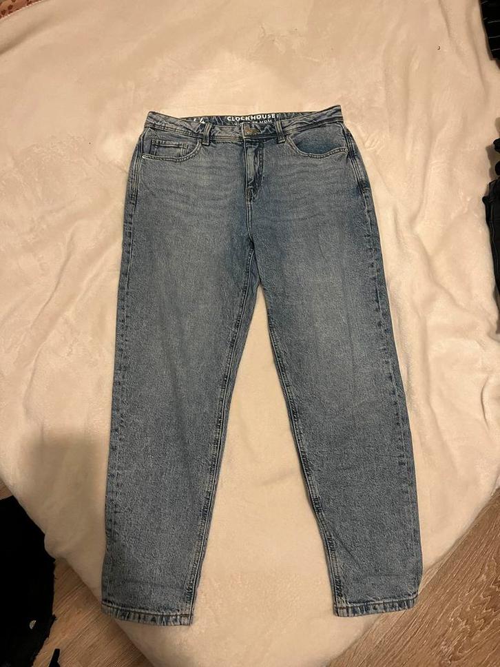 C&A Mom Jeans - Maat 44 - Blauw, Kleding | Dames, Spijkerbroeken en Jeans, Gedragen, W33 - W36 (confectie 42/44), Blauw, Ophalen